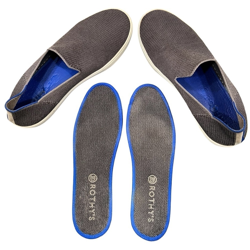 ROTHY’S The City Slip On Sneakers Gray Grey Women’s Size 10 - Picture 10 of 12